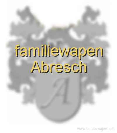 familiewapen Abresch