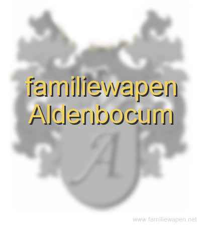 familiewapen Aldenbocum