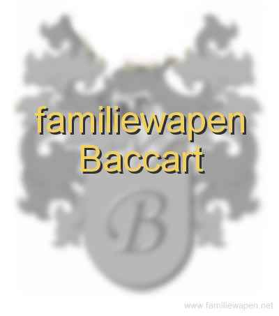 familiewapen Baccart