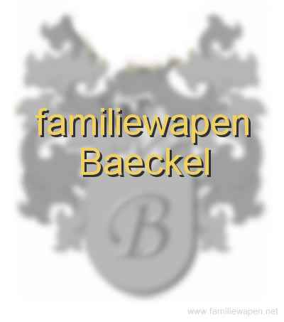 familiewapen Baeckel