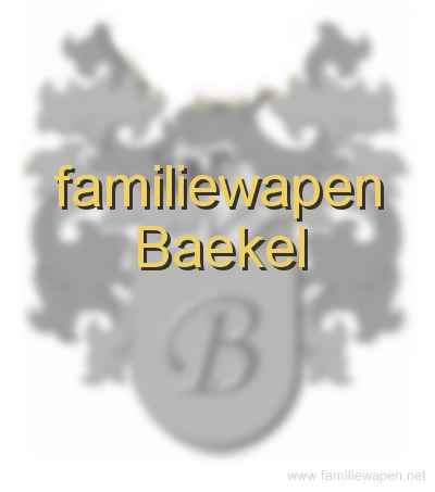 familiewapen Baekel