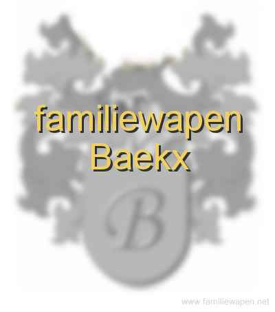 familiewapen Baekx