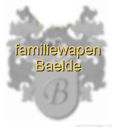 familiewapen Baelde