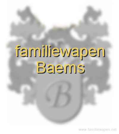 familiewapen Baems