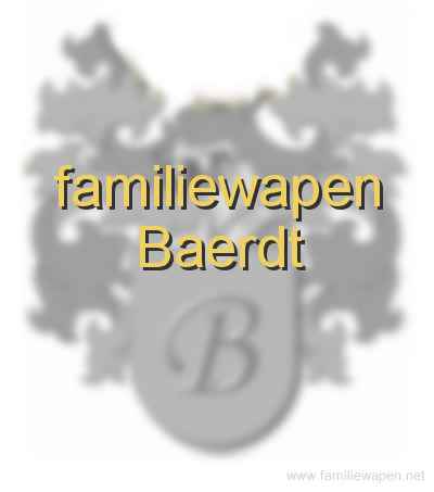 familiewapen Baerdt