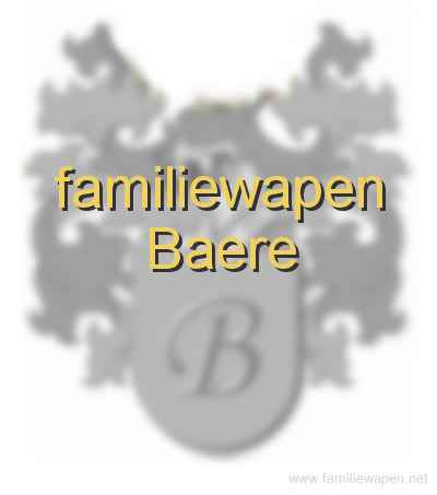 familiewapen Baere