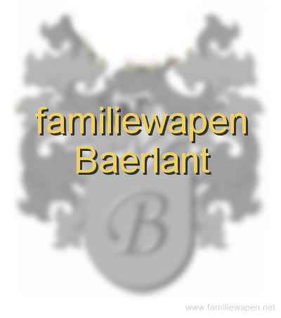 familiewapen Baerlant