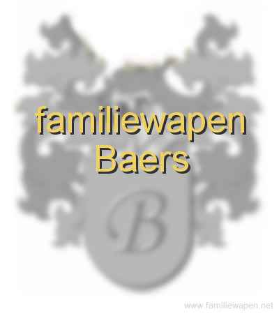 familiewapen Baers