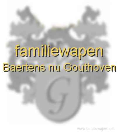 familiewapen Baertens nu Gouthoven