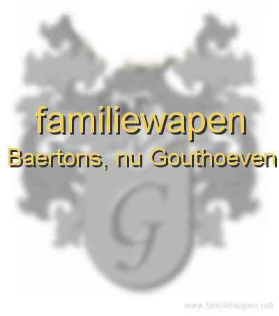 familiewapen Baertons, nu Gouthoeven