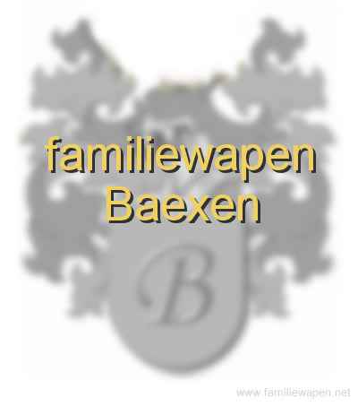 familiewapen Baexen