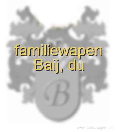 familiewapen Baij, du