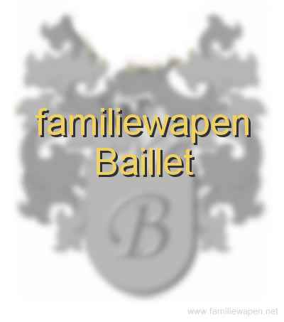 familiewapen Baillet