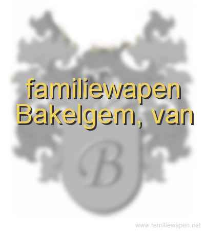 familiewapen Bakelgem, van