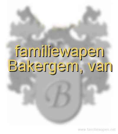 familiewapen Bakergem, van