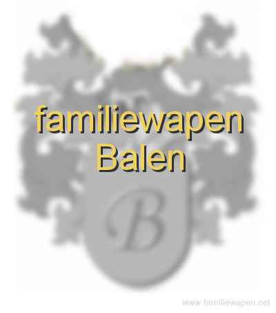 familiewapen Balen