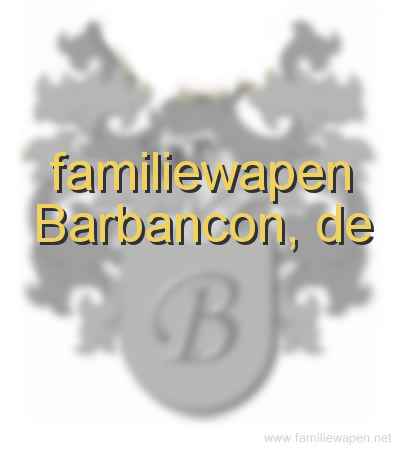 familiewapen Barbancon, de