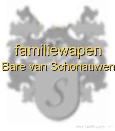 familiewapen Bare van Schonauwen