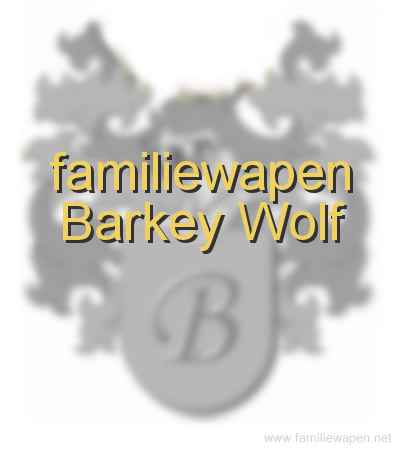 familiewapen Barkey Wolf