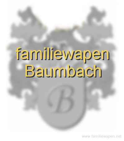 familiewapen Baumbach