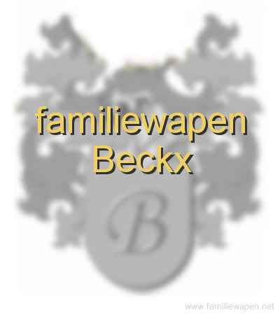 familiewapen Beckx