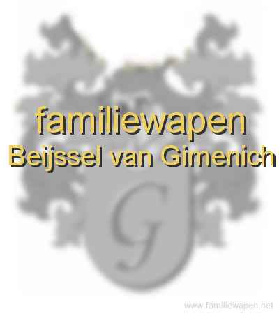 familiewapen Beijssel van Gimenich