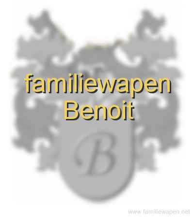 familiewapen Benoit