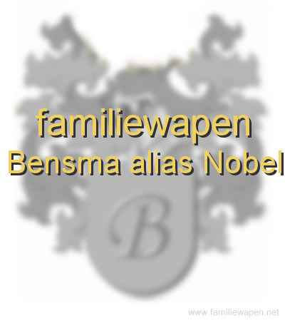 familiewapen Bensma alias Nobel