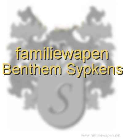 familiewapen Benthem Sypkens