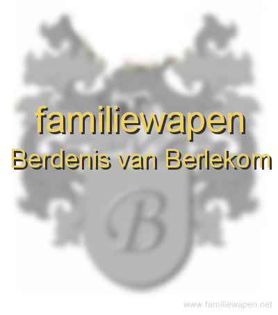 familiewapen Berdenis van Berlekom