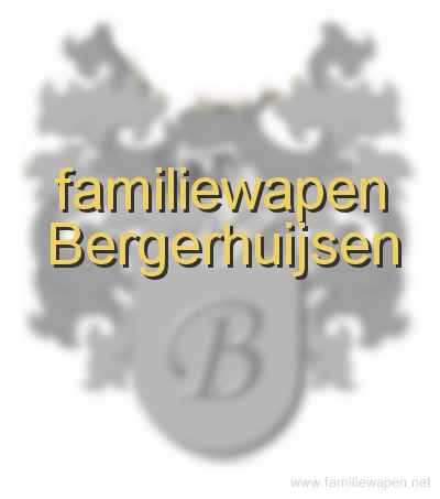 familiewapen Bergerhuijsen