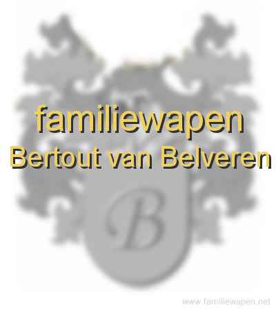 familiewapen Bertout van Belveren