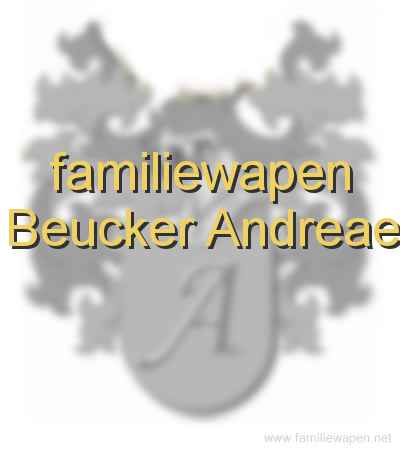 familiewapen Beucker Andreae