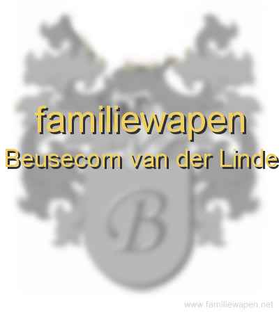 familiewapen Beusecom van der Linde