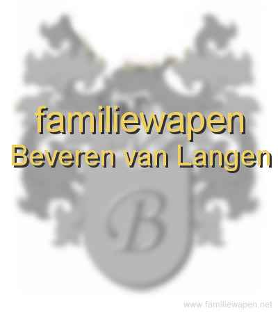 familiewapen Beveren van Langen