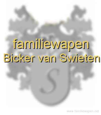 familiewapen Bicker van Swieten