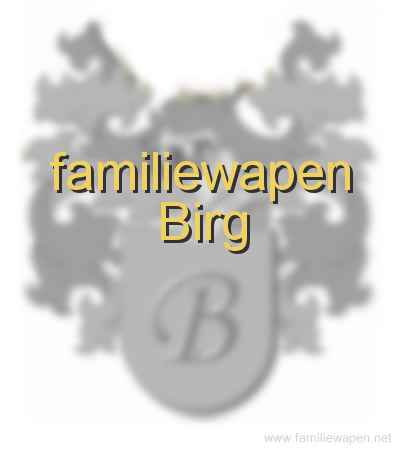 familiewapen Birg