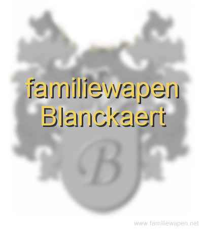 familiewapen Blanckaert