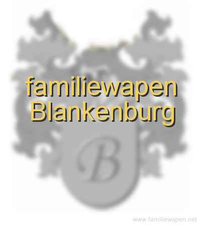 familiewapen Blankenburg