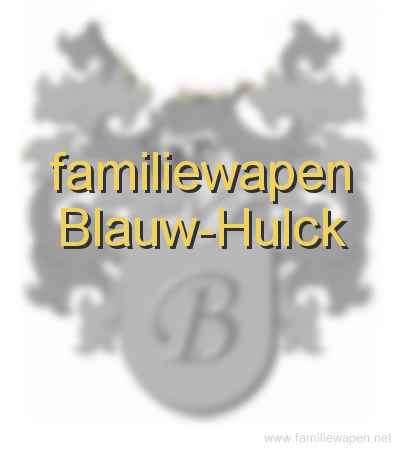 familiewapen Blauw-Hulck