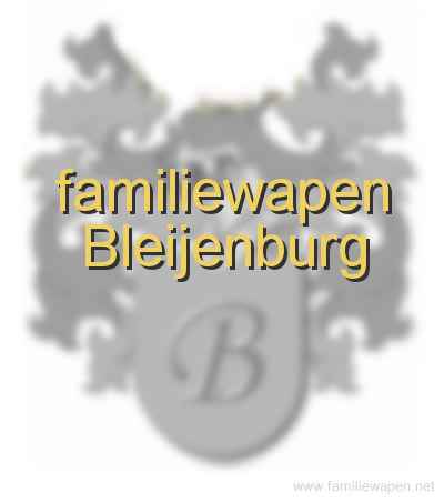 familiewapen Bleijenburg