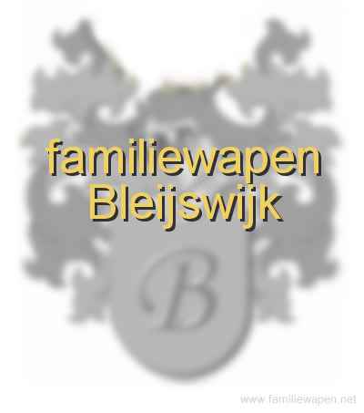 familiewapen Bleijswijk