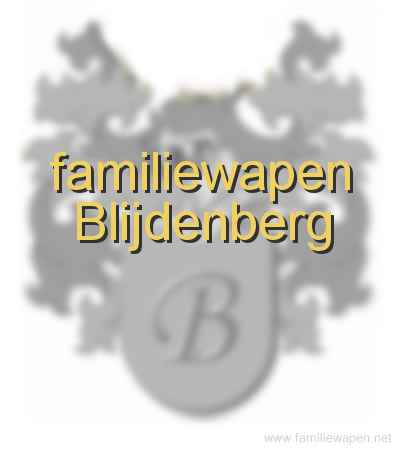 familiewapen Blijdenberg