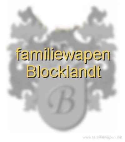 familiewapen Blocklandt