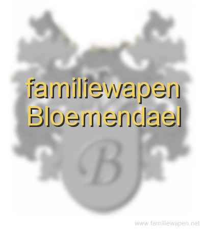 familiewapen Bloemendael