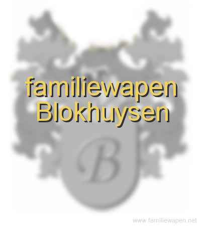 familiewapen Blokhuysen