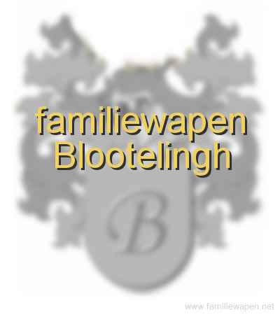 familiewapen Blootelingh