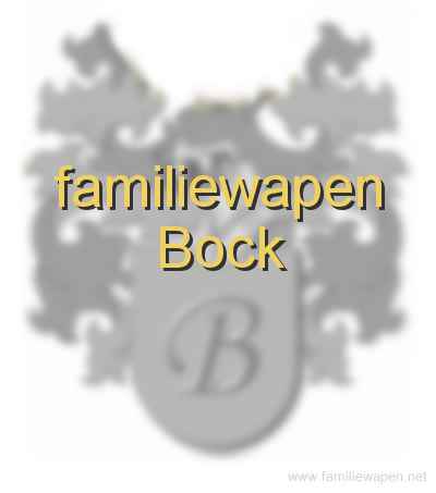 familiewapen Bock