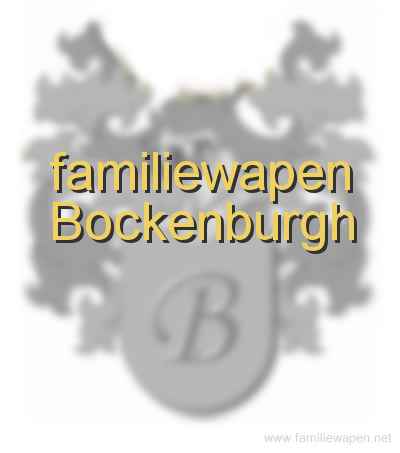 familiewapen Bockenburgh