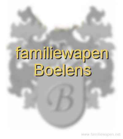 familiewapen Boelens